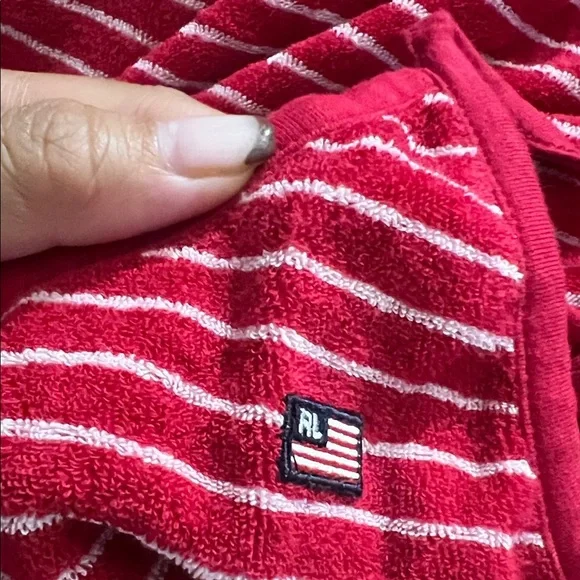 NWT polo jeans Red Striped Halter Top size L - Picture 2 of 6